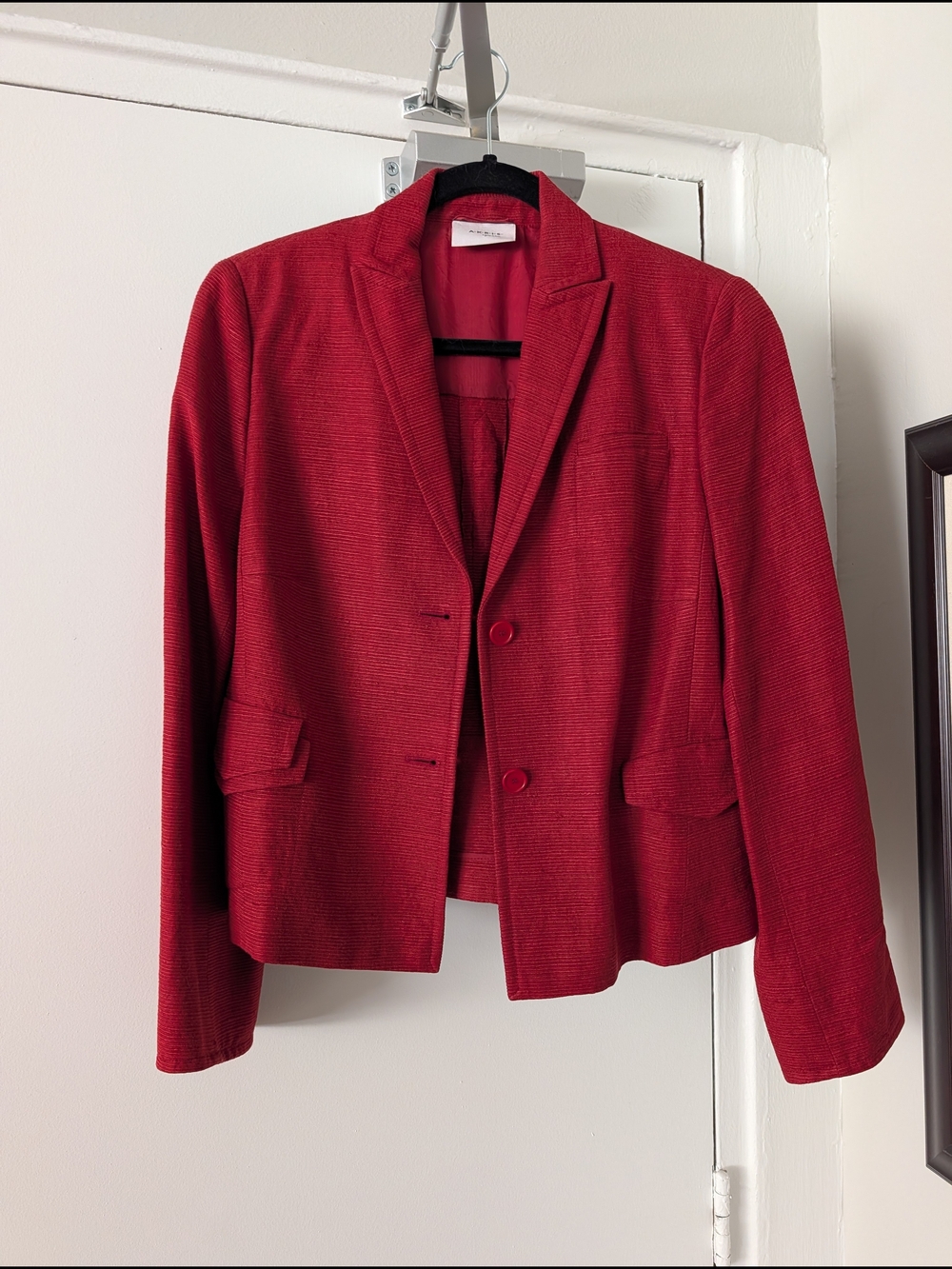 AKRIS 100% silk red jacket
